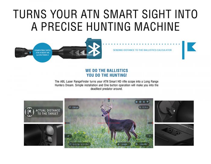 Atn Abl Smart Rangefinder 1000m Atn Laser Rangefinder