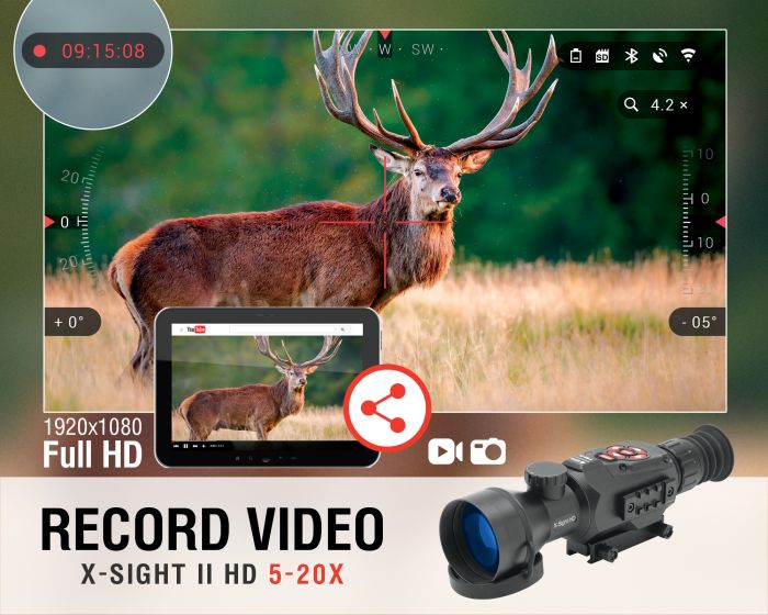 Atn X Sight Ii 5 20x Smart Hd Digital Night Vision Riflescope