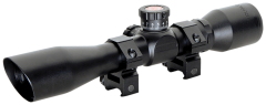 Truglo TG8504BT Tru-Brite Xtreme Compact Tactical 4x 32mm Obj 20.79 ft @ 100yds FOV 1" Tube Black Finish Mil-Dot