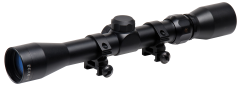 TruGlo TG-853932B Trushot  Black Anodized 3-9x32mm 1" Tube Duplex Reticle w/Rings 3/8" Dovetail