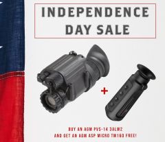 AGM PVS14-51 3AW2 Night Vision Monocular 51 degree FOV Gen 3+ Auto-Gated "White Phosphor Level 2"