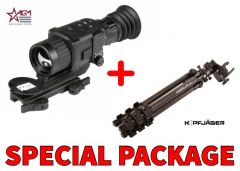 AGM Rattler TS35-384  Compact Medium Range Thermal Imaging Rifle Scope 384x288 (50 Hz), 35 mm lens Package